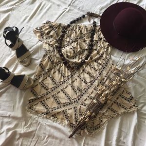 Xhilaration Bohemian Romper Jumpsuit